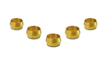 Picture of Vibrant 5-8in Brass Olive Hardline Tubing Inserts 2 Pack