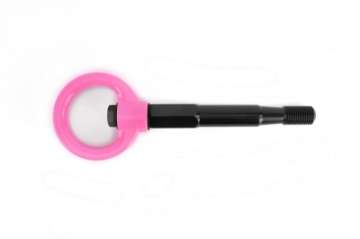 Picture of Perrin 15-17 Subaru WRX-STI Tow Hook Kit Front - Hyper Pink