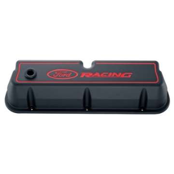 Picture of Ford Racing Logo Die-Cast Black Valve Covers