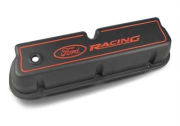 Picture of Ford Racing Logo Die-Cast Black Valve Covers