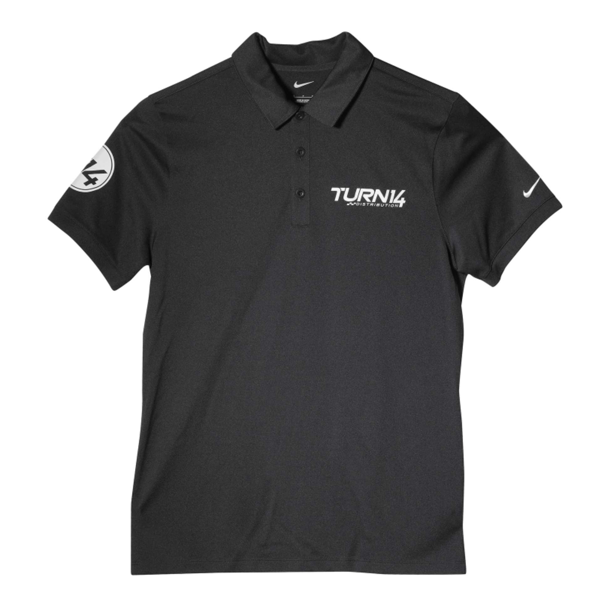 Picture of Turn 14 Distribution Black Dri-FIT Polo - Small T14 Staff Purchase Only