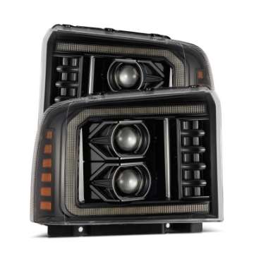 Picture of AlphaRex 05-07 Ford F250-550 PRO-Series Projector Headlights Alpha-Black