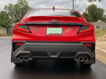 Picture of Rally Armor 22-24 Subaru WRX Black UR Mud Flap w-Red Logo