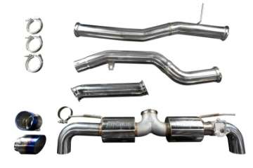 Picture of Injen 20-21 Toyota Supra 3-0L Turbo 6cyl SS Cat-Back Exhaust w- Burnt Tips