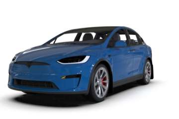 Picture of Rally Armor 22-24 Tesla Model X Black UR Mud Flap w-Blue Logo