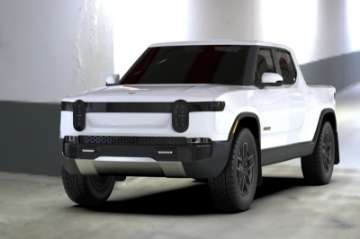 Picture of Rally Armor 22-24 Rivian R1T Black UR Mud Flap w-Dark Grey Logo