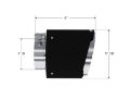 Picture of MBRP Universal Carbon Fiber Tip, 3in- ID--5in- OD-- 6-13in L- Angle Cut Dual Wall