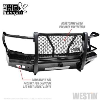 Picture of Westin 10-18 RAM 2500-3500 HDX Bandit Front Bumper - Black