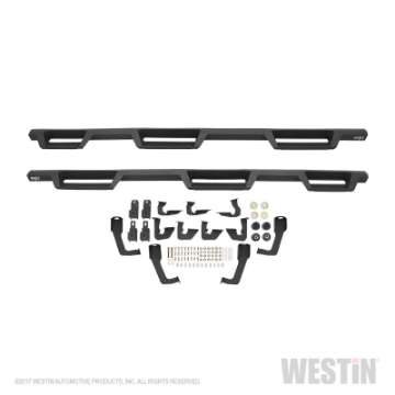 Picture of Westin-HDX 07-18 Chevrolet Silverado Excl- Classic 6-5ft- Bed Drop W2W Nerf Step Bars - Tex- Blk