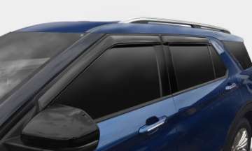 Picture of AVS 21-23 Jeep Grand Cherokee L Ventvisor Outside Mount Window Deflectors 4pc - Smoke