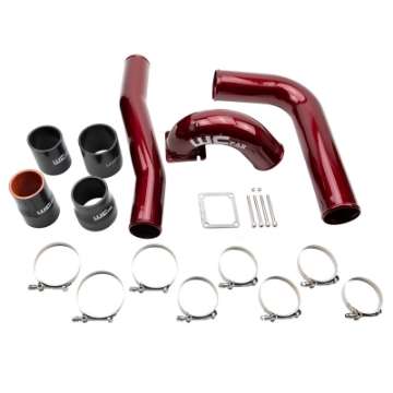 Picture of Wehrli 03-07 Dodge 5-9L Cummins High Flow Stage 1 Intake Bundle Kit - WCFab Red