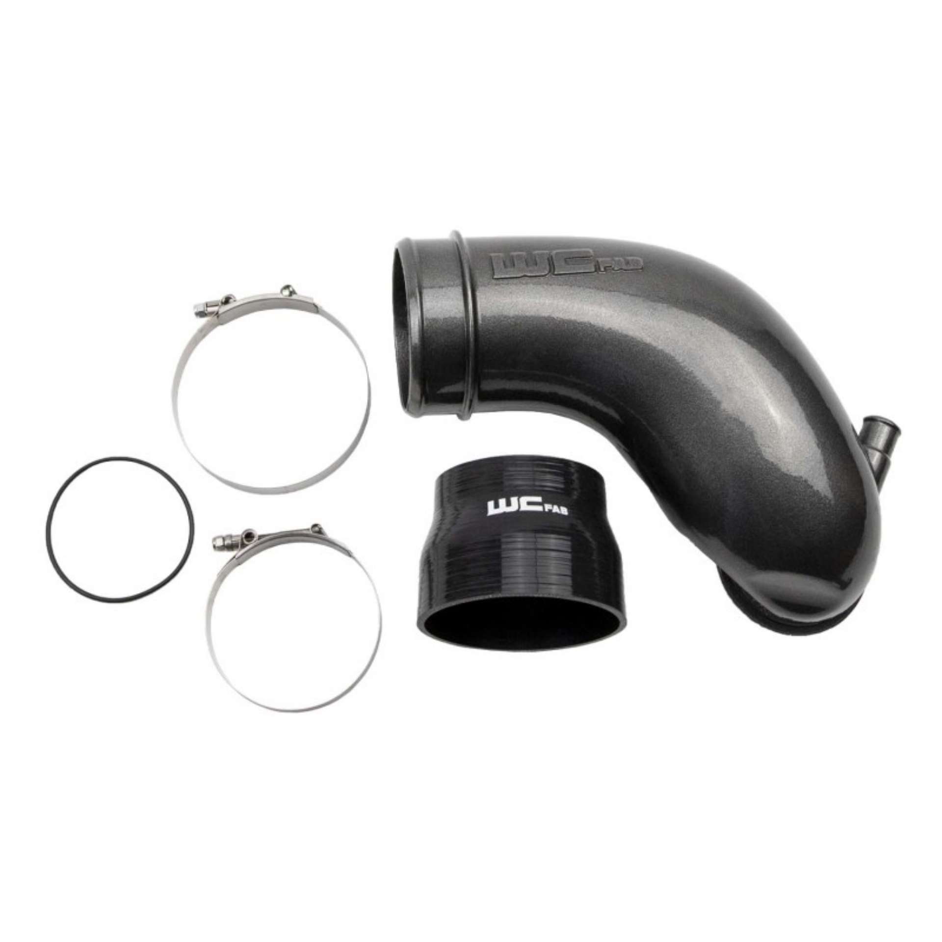 Picture of Wehrli 06-10 Chevrolet 6-6L LBZ-LMM Duramax 3-5in Intake Horn - WCFab Grey