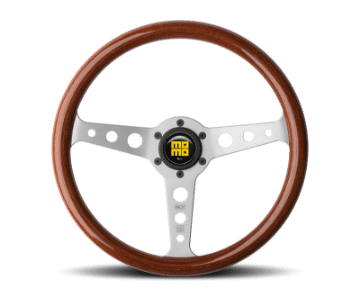 Picture of Momo Indy Steering Wheel 350 mm - Magoany Wood-Brshd Spokes