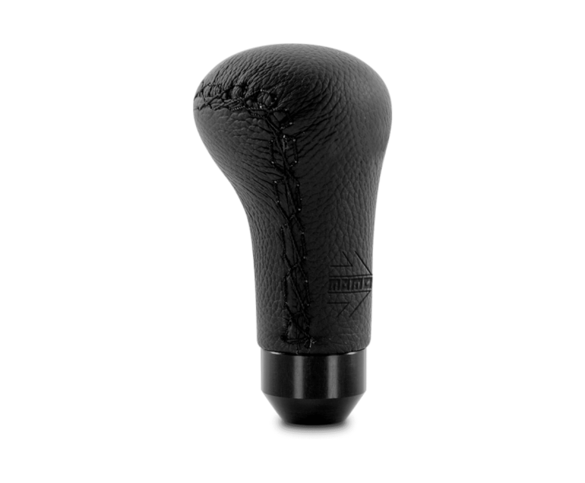 Picture of Momo Anatomico Shift Knob - Black Leather, Black Stitching