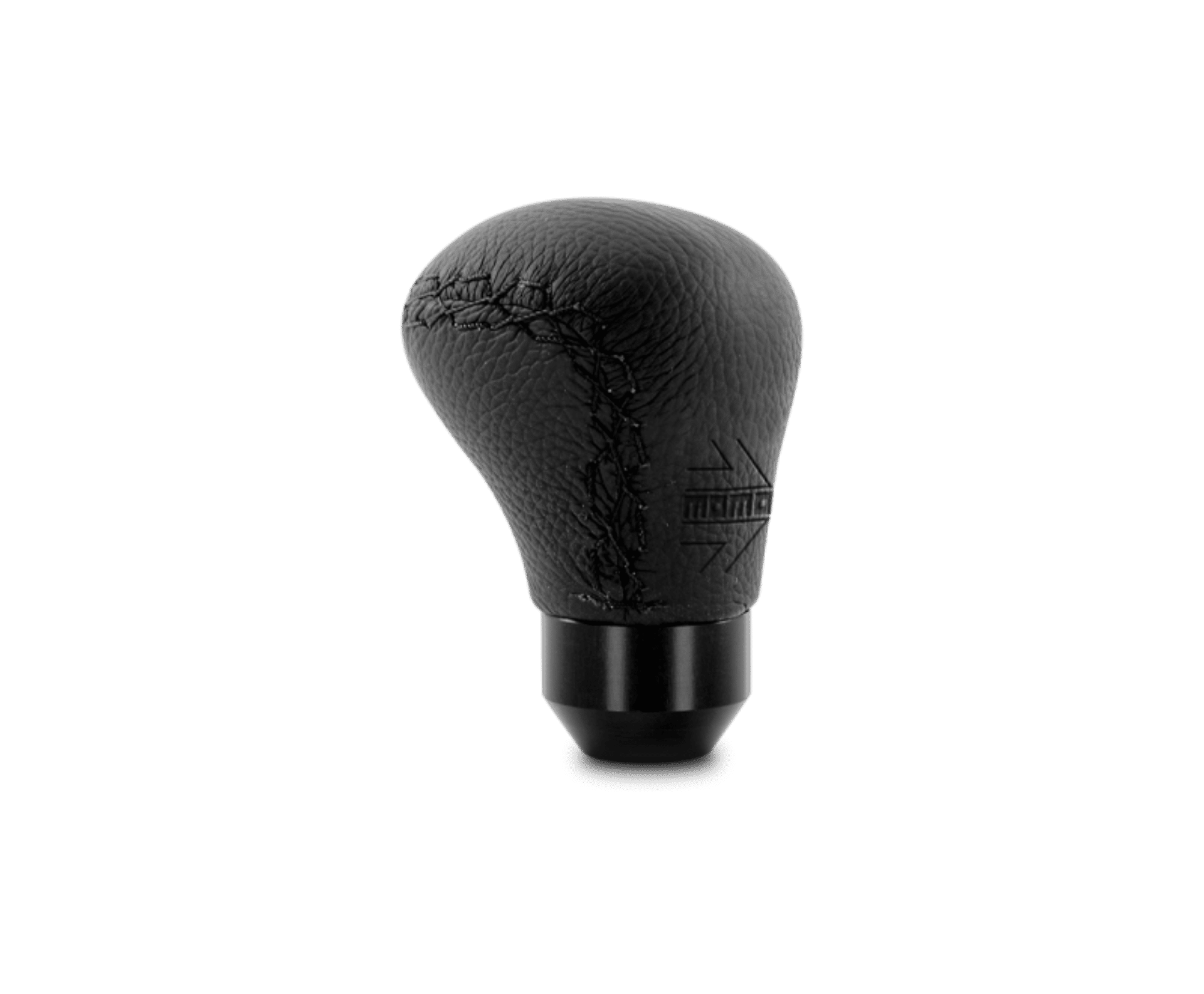 Picture of Momo Anatomico Shift Knob - Black Leather, Black Stitching