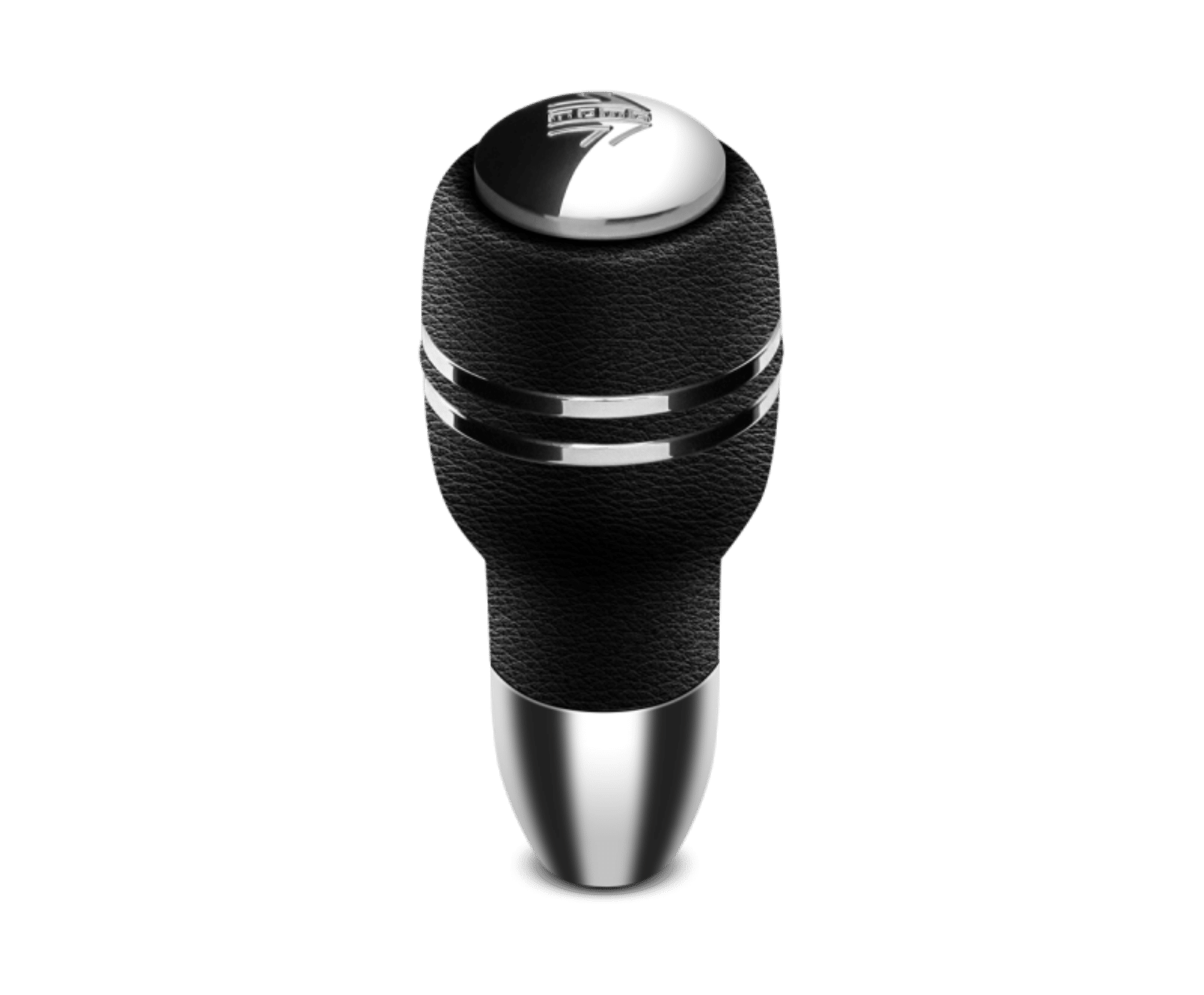 Picture of Momo Automatico Shift Knob - Black Leather, Chrome Insert