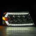 Picture of AlphaRex 04-08 Ford F150 - 06-08 Lincoln Mark LT NOVA LED Proj Headlights Chrome w-Activ Light-Seq