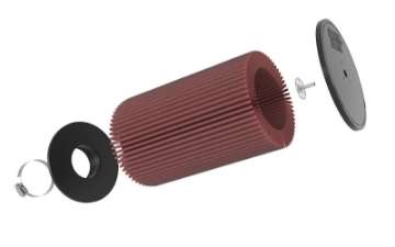 Picture of K&N Universal Round Clamp-On Air Filter 3-1-2in FLG  8in B, 7in T W-STUD, 12-1-2in H