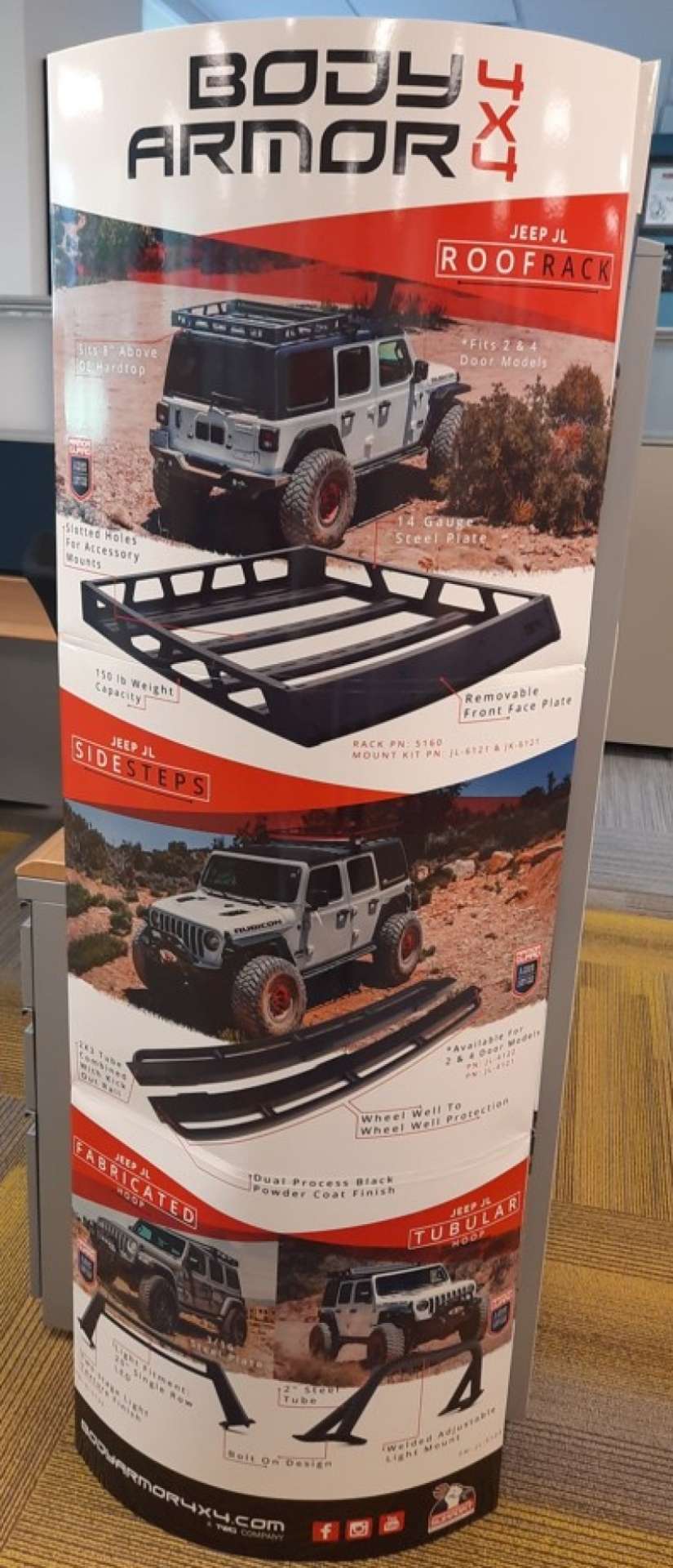 Picture of Body Armor 4x4 Pop Display For Jeep Totem *DROPSHIP ONLY*