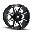 Picture of Mayhem 8104 Arsenal 18x9 - 8x180 BP - 18mm Offset - 124-1mm Hub Black-Machined Face Wheel