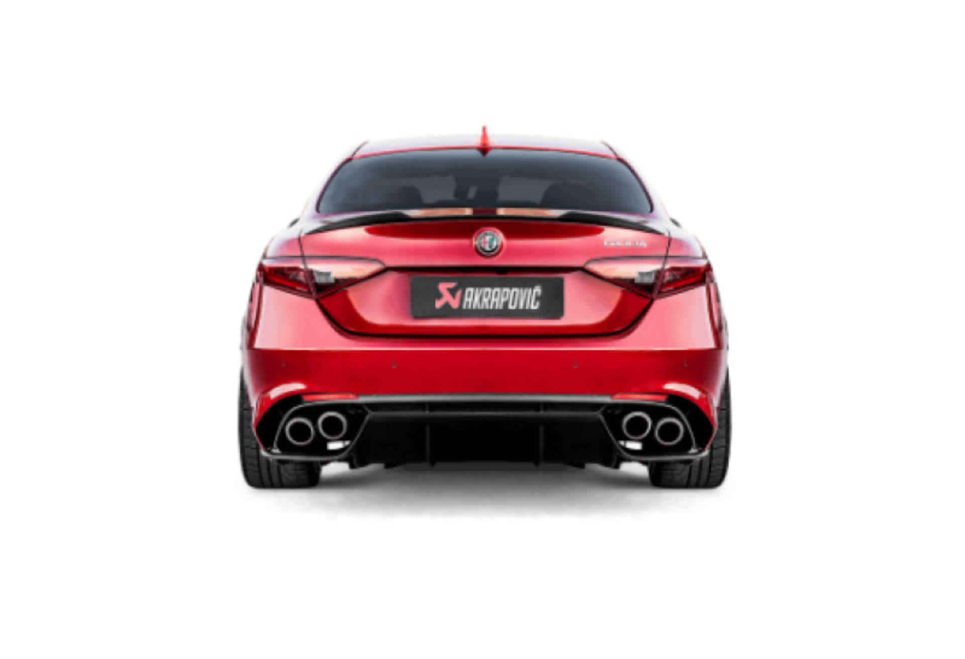 Picture of Akrapovic 17-19 Alfa Romeo Giulia Quadrifoglio Evolution Line Cat Back Titanium w-Link Pipes