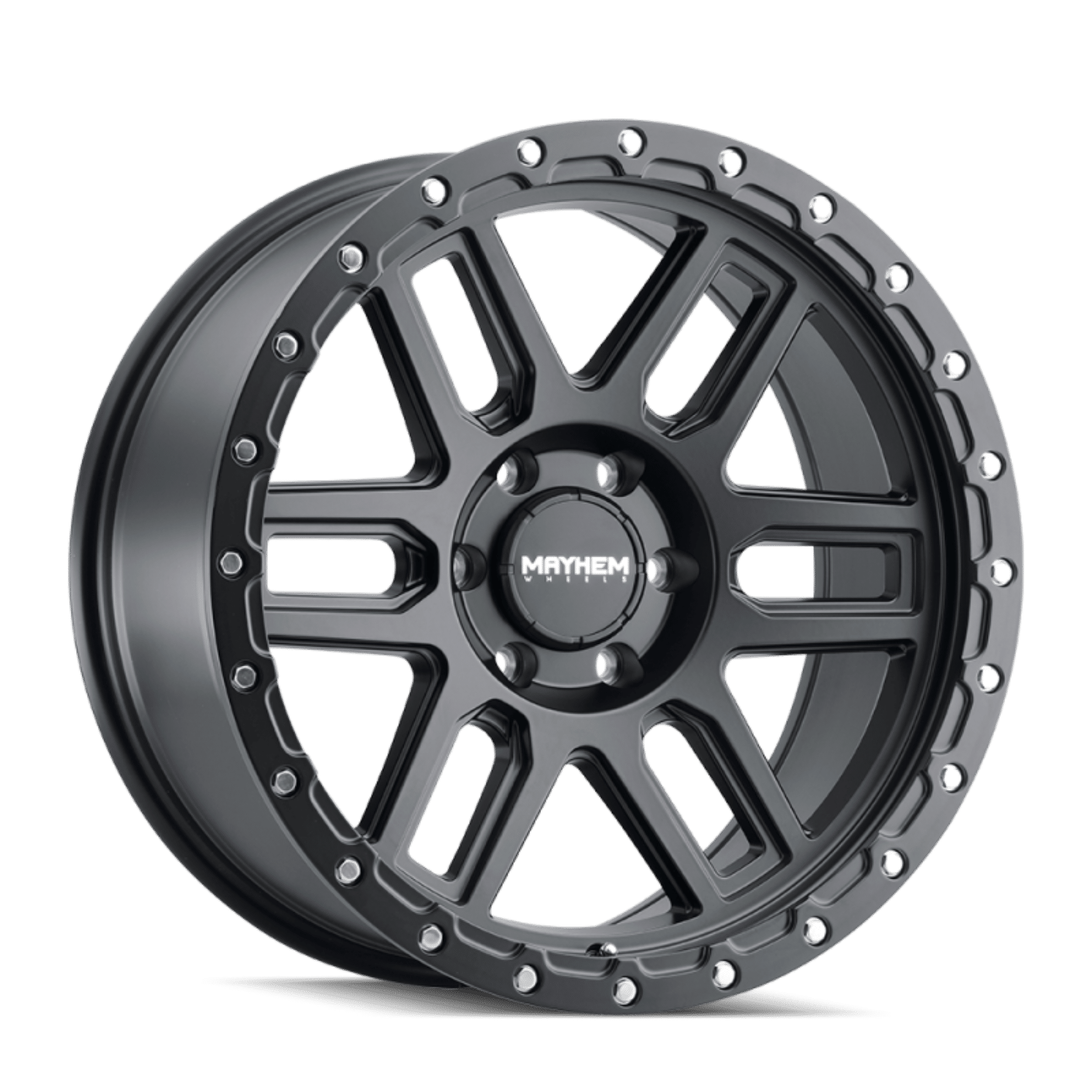 Picture of Mayhem 8304 Delta 20x9 - 8x165-1 BP - -12mm Offset - 125-2mm Hub Matte Black Wheel