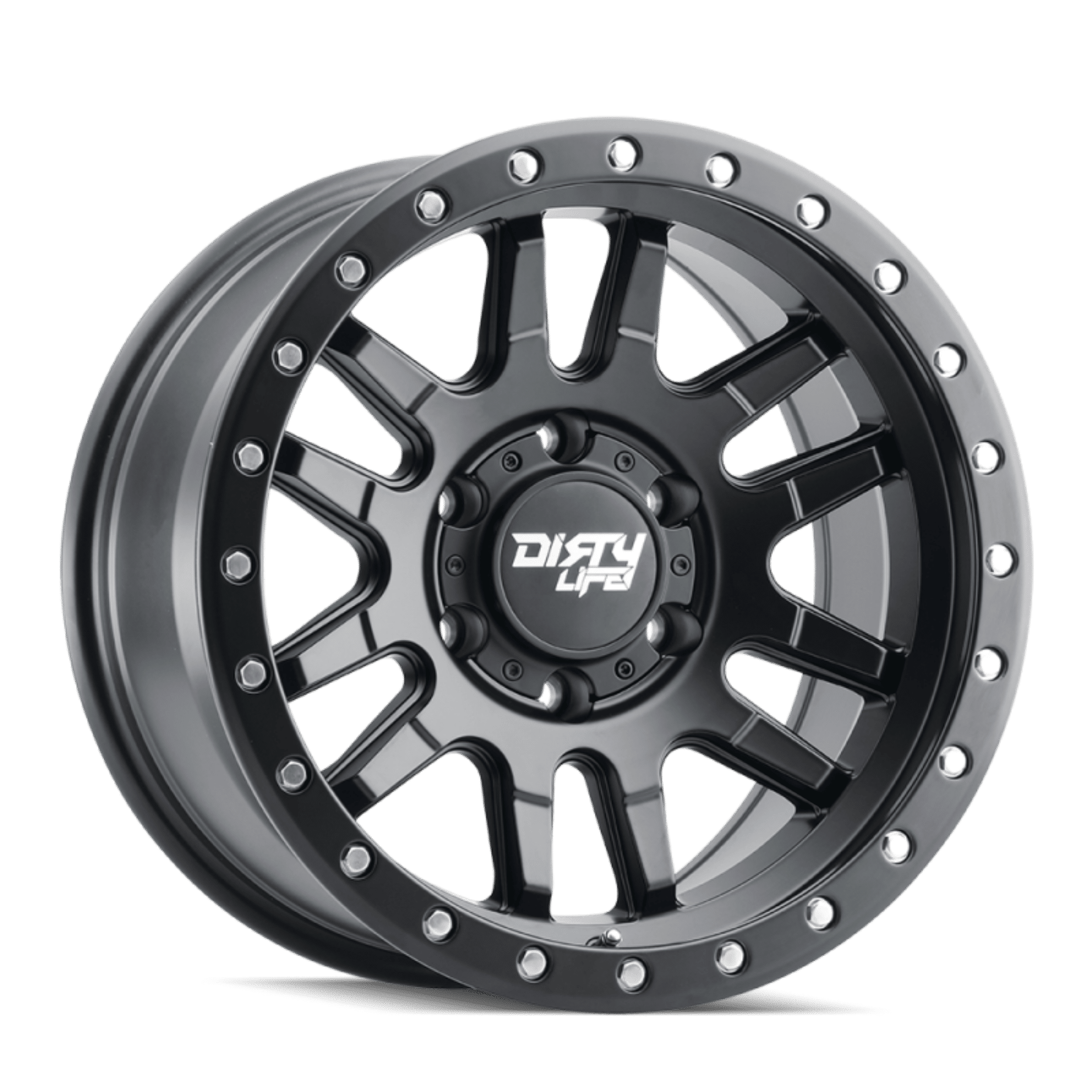 Picture of Dirty Life 9309 Canyon Pro 17x9-5x127 BP--38mm Offset-71-5mm Hub Matte Black Wheel - Beadlock