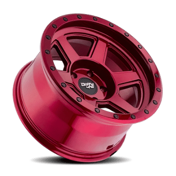 Picture of Dirty Life 9315 Compound 17x9 - 6x139-7 BP - -12mm Offset - 106mm Hub Crimson Candy Red Wheel