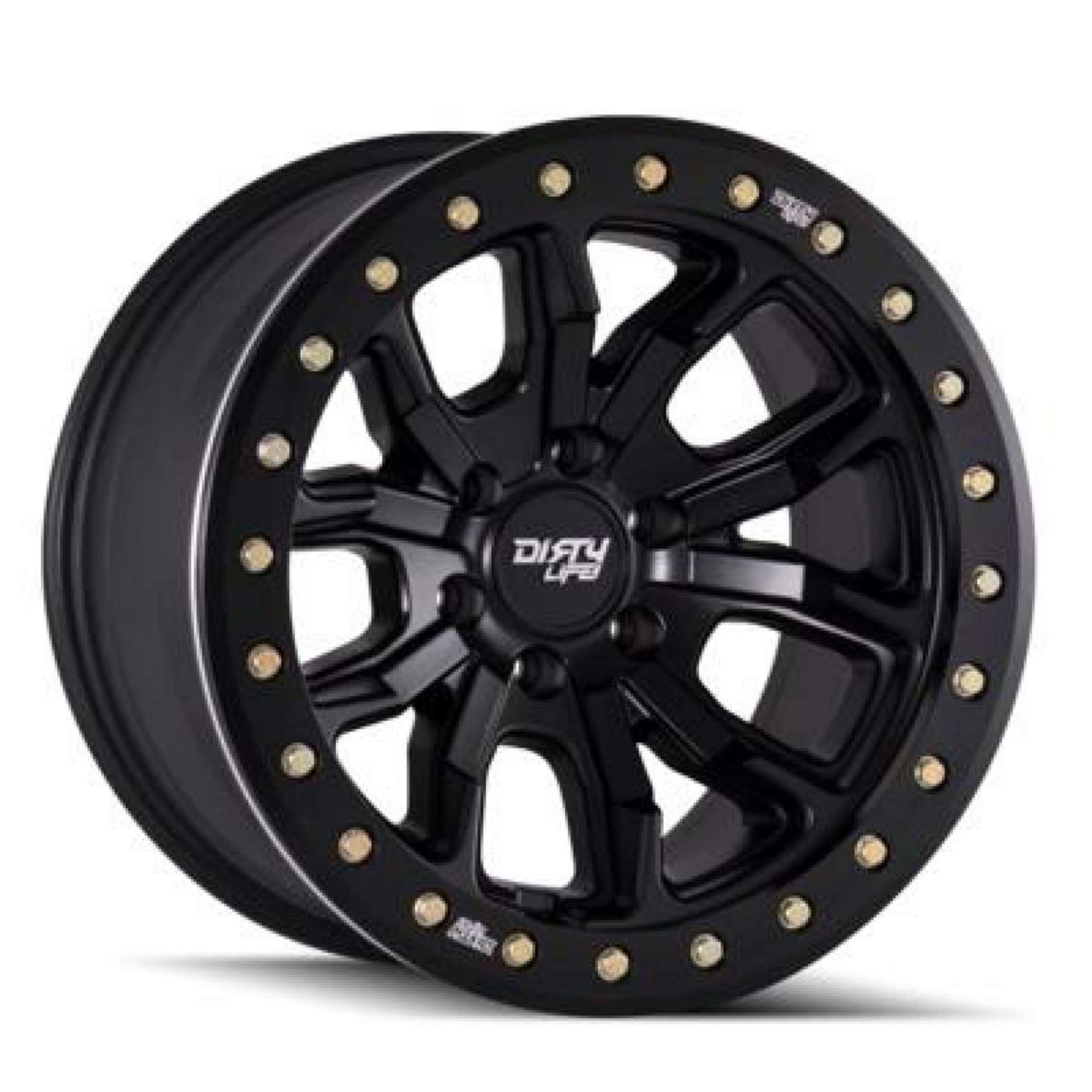 Picture of Dirty Life 9303 DT-1 17x9 - 6x139-7 BP - -12mm Offset - 106mm Hub Matte Black Wheel - Beadlock