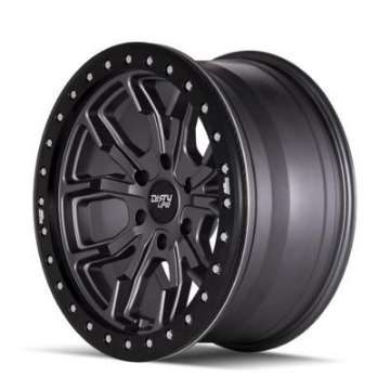 Picture of Dirty Life 9303 DT-1 17x9-5x127 BP--12mm Offset-78-1mm Hub Matte Gunmetal Wheel - Simulated Rashring