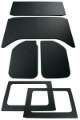 Picture of DEI 11-18 Jeep Wrangler JK 4-Door Boom Mat Complete Headliner Kit - 6 Piece - Black Leather Look