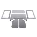 Picture of DEI 11-18 Jeep Wrangler JK 4-Door Boom Mat Complete Headliner Kit - 6 Piece - Gray