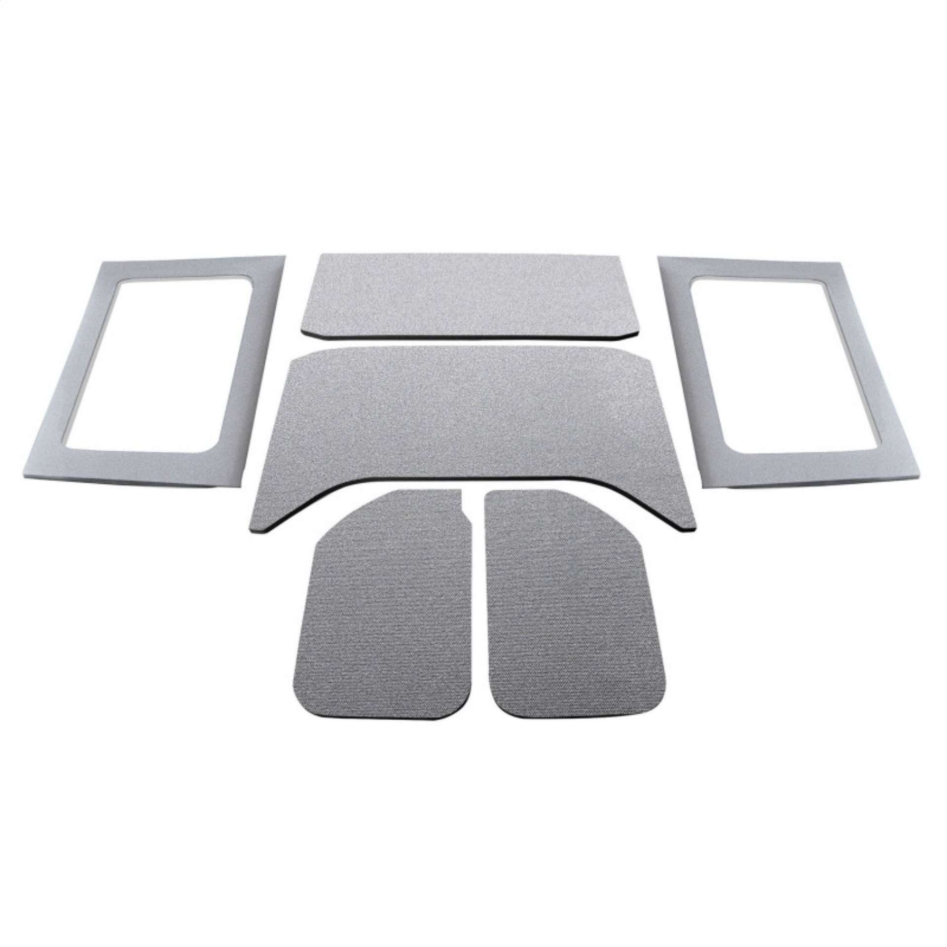 Picture of DEI 11-18 Jeep Wrangler JK 4-Door Boom Mat Complete Headliner Kit - 6 Piece - Gray