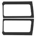 Picture of DEI 18-23 Jeep Wrangler JL 2-Door Boom Mat Rear Side Window Trim - 2 Piece - Black Leather Look