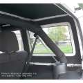 Picture of DEI 18-23 Jeep Wrangler JL 2-Door Boom Mat Rear Side Window Trim - 2 Piece - Black Leather Look