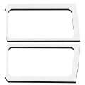 Picture of DEI 18-23 Jeep Wrangler JL 2-Door Boom Mat Rear Side Window Trim - 2 Piece - White