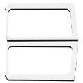 Picture of DEI 18-23 Jeep Wrangler JL 2-Door Boom Mat Rear Side Window Trim - 2 Piece - White