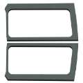 Picture of DEI 18-23 Jeep Wrangler JL 2-Door Boom Mat Rear Side Window Trim - 2 Piece - Gray