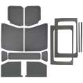 Picture of DEI 18-23 Jeep Wrangler JL 4-Door Boom Mat Complete Headliner Kit - 13 Piece - Gray Leather Look