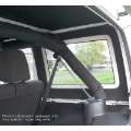 Picture of DEI 18-23 Jeep Wrangler JL 4-Door Boom Mat Rear Side Window Trim - 4 Piece - Black Leather Look