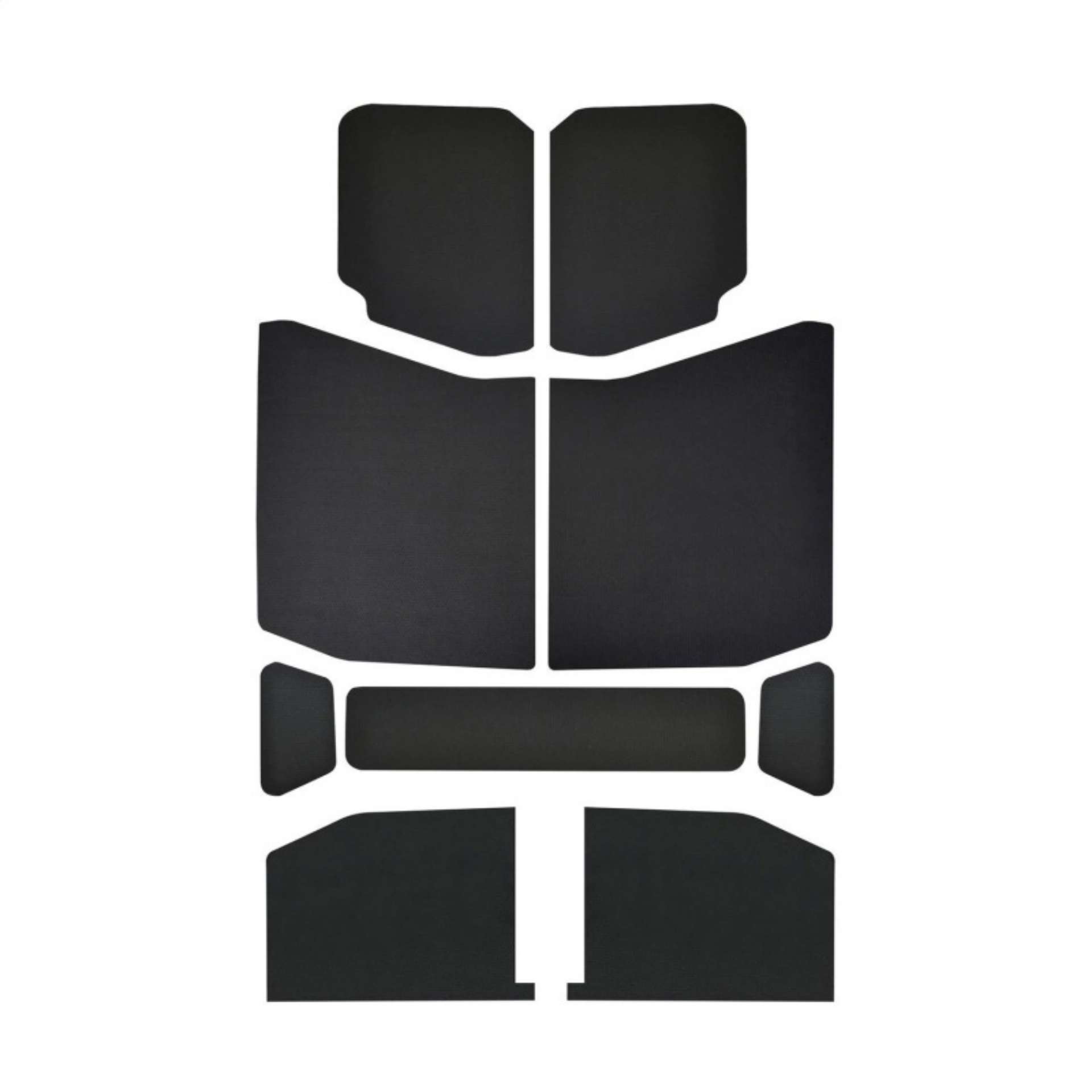 Picture of DEI 18-23 Jeep Wrangler JL 4-Door Boom Mat Headliner - 9 Piece - Black Leather Look