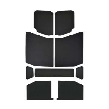 Picture of DEI 18-23 Jeep Wrangler JL 4-Door Boom Mat Headliner - 9 Piece - Black Leather Look