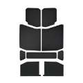 Picture of DEI 18-23 Jeep Wrangler JL 4-Door Boom Mat Headliner - 9 Piece - Black Leather Look