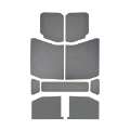 Picture of DEI 18-23 Jeep Wrangler JL 4-Door Boom Mat Headliner - 9 Piece - Gray Leather Look