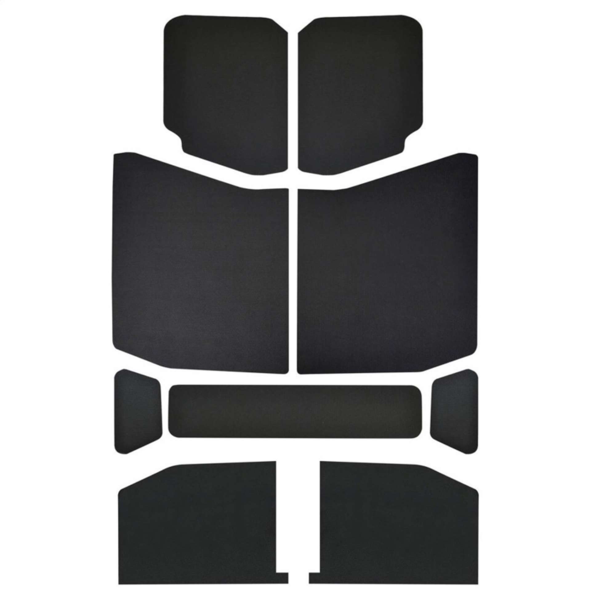 Picture of DEI 18-23 Jeep Wrangler JL 4-Door Boom Mat Headliner - 9 Piece - Black