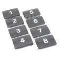 Picture of DEI Wire Markers 8pc Set Numbered 1-8 - Black