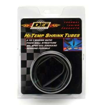 Picture of DEI Hi-Temp Shrink Tube 12mm x 4ft - Black