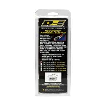 Picture of DEI Heat Sheath 1-2in I-D- x 3ft - Aluminized Sleeving - Sewn Edge