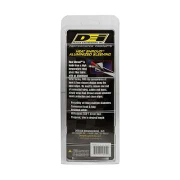 Picture of DEI Heat Shroud 1in I-D- x 3ft - Aluminized Sleeving - Hook and Loop Edge