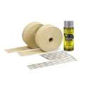 Picture of DEI Exhaust Wrap Kit - Tan Wrap & Aluminum HT Silicone Coating